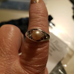 Vantel Pearl's CHAMPAGNE Bubbles ring